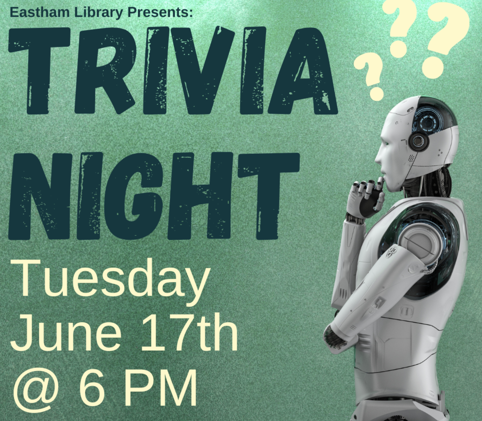 tue jun 17: trivia night at the library